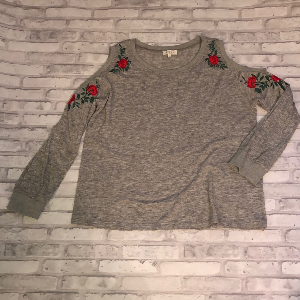 Umgee Cold Shoulder Sweater